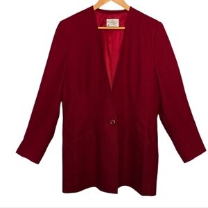 Vintage Miss Pendleton Red Wool Women's Jacket Size 12